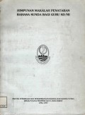Himpunan Makalah Penataran Bahasa Sunda Bagi Guru SD/MI