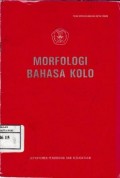 Morfologi Bahasa Kolo