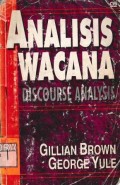 Analisis Wacana : Discourse Analysis