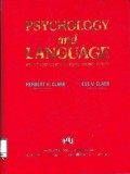 Psychology and Language ; An introduction to psycholinguistics