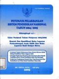 Petunjuk Pelaksanaan Sistem Pendidikan Nasional Tahun 2004/2005