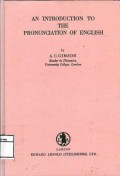 An Introduction To The Pronunciation Of English
