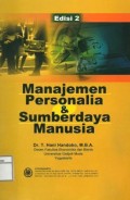 Manajemen personalia dan sumberdaya manusia