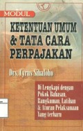 Ketentuan umum dan tata cara perpajakan