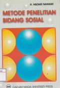 Metode penelitian bidang sosial