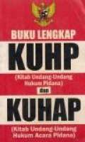 Buku lengkap KUHP dan KUHAP