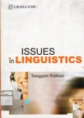 Issues  In Linguistics