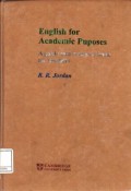 English for Academic Purposes ; A guide and resource book for teachers