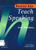 How to Teach Speaking