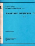 Materi Pokok Analisis Numerik II : MATK4437/3 SKS/Modul 1 - 9 (Jil.2)