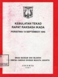 Kebulatan tekad rapat raksasa Ikada peristiwa 19 September 1945