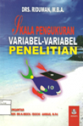 Skala pengukuran variabel-variabel penelitian