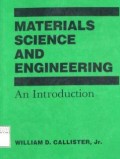 Materials science and engineering ; an introduction
