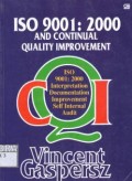 ISO 9001 : 2000 and continual quality improvement