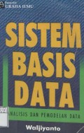 Sistem basis data : analisis dan pemodelan data
