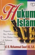 Hukum Islam ; Pengantar ilmu hukum dan tata hukum Islam di Indonesia