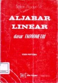 Aljabar Linear : Dasar Ekonometri